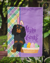 Load image into Gallery viewer, Black and Tan Cavalier Spaniel Easter Garden Flag – Decorative Outdoor Yard Flag