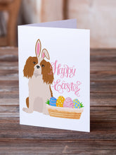 Load image into Gallery viewer, Blenheim Cavalier Spaniel Easter Greeting Cards -  Blank Note Cards – 8-Pack of Artist-Designed Cards with Envelopes