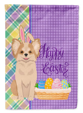 Load image into Gallery viewer, Longhaired Gold and White Chihuahua Easter Garden Flag – Decorative Outdoor Yard Flag