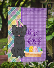Load image into Gallery viewer, Longhaired Black Chihuahua Easter Garden Flag – Decorative Outdoor Yard Flag