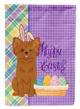 Load image into Gallery viewer, Longhaired Red Chihuahua Easter Garden Flag – Decorative Outdoor Yard Flag