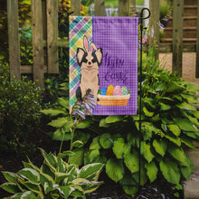 Load image into Gallery viewer, Longhaired Black and White #2 Chihuahua Easter Garden Flag – Decorative Outdoor Yard Flag