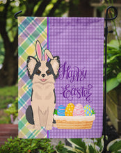 Load image into Gallery viewer, Longhaired Black and White #2 Chihuahua Easter Garden Flag – Decorative Outdoor Yard Flag