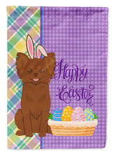 Load image into Gallery viewer, Longhaired Chocolate Chihuahua Easter Garden Flag – Decorative Outdoor Yard Flag