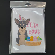 Load image into Gallery viewer, Blue and White Chihuahua Easter Greeting Cards -  Blank Note Cards – 8-Pack of Artist-Designed Cards with Envelopes