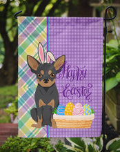 Load image into Gallery viewer, Black and Tan Chihuahua Easter Garden Flag – Decorative Outdoor Yard Flag