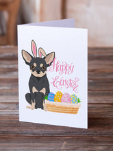 Load image into Gallery viewer, Black and Cream Chihuahua Easter Greeting Cards -  Blank Note Cards – 8-Pack of Artist-Designed Cards with Envelopes