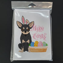 Load image into Gallery viewer, Black and Cream Chihuahua Easter Greeting Cards -  Blank Note Cards – 8-Pack of Artist-Designed Cards with Envelopes