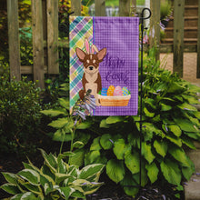 Load image into Gallery viewer, Red and White Chihuahua Easter Garden Flag – Decorative Outdoor Yard Flag