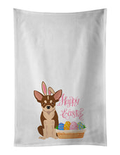 Load image into Gallery viewer, Red and White Chihuahua Easter White Kitchen Towel Set of 2 Dish Towels