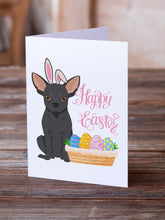 Load image into Gallery viewer, Black Chihuahua Easter Greeting Cards -  Blank Note Cards – 8-Pack of Artist-Designed Cards with Envelopes
