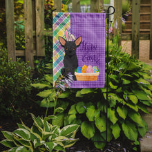 Load image into Gallery viewer, Black Chihuahua Easter Garden Flag – Decorative Outdoor Yard Flag