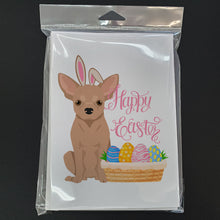 Load image into Gallery viewer, Cream Chihuahua Easter Greeting Cards -  Blank Note Cards – 8-Pack of Artist-Designed Cards with Envelopes