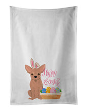 Load image into Gallery viewer, Cream Chihuahua Easter White Kitchen Towel Set of 2 Dish Towels
