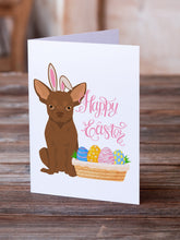 Load image into Gallery viewer, Chocolate Chihuahua Easter Greeting Cards -  Blank Note Cards – 8-Pack of Artist-Designed Cards with Envelopes