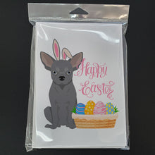 Load image into Gallery viewer, Blue Chihuahua Easter Greeting Cards -  Blank Note Cards – 8-Pack of Artist-Designed Cards with Envelopes