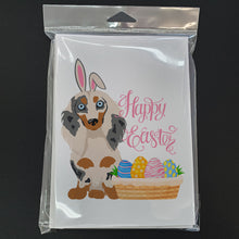 Load image into Gallery viewer, Longhair Cream Dapple Dachshund Easter Greeting Cards -  Blank Note Cards – 8-Pack of Artist-Designed Cards with Envelopes