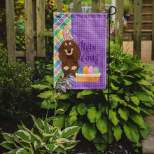Load image into Gallery viewer, Longhair Chocolate and Cream Dachshund Easter Garden Flag – Decorative Outdoor Yard Flag