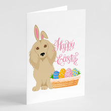 Load image into Gallery viewer, Longhair Cream Dachshund Easter Greeting Cards -  Blank Note Cards – 8-Pack of Artist-Designed Cards with Envelopes