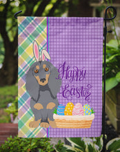 Load image into Gallery viewer, Longhair Blue and Tan Dachshund Easter Garden Flag – Decorative Outdoor Yard Flag