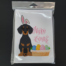 Load image into Gallery viewer, Black and Tan Dachshund Easter Greeting Cards -  Blank Note Cards – 8-Pack of Artist-Designed Cards with Envelopes