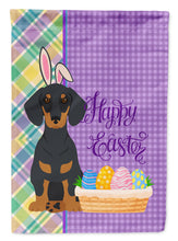 Load image into Gallery viewer, Black and Tan Dachshund Easter Garden Flag – Decorative Outdoor Yard Flag