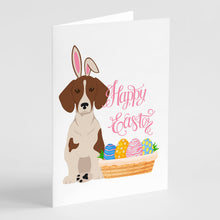 Load image into Gallery viewer, Red Piebald Dachshund Easter Greeting Cards -  Blank Note Cards – 8-Pack of Artist-Designed Cards with Envelopes