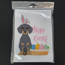 Load image into Gallery viewer, Blue and Tan Dachshund Easter Greeting Cards -  Blank Note Cards – 8-Pack of Artist-Designed Cards with Envelopes