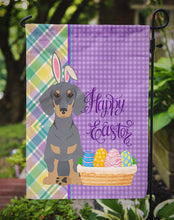 Load image into Gallery viewer, Blue and Tan Dachshund Easter Garden Flag – Decorative Outdoor Yard Flag