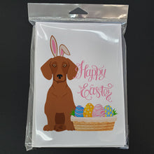 Load image into Gallery viewer, Red Dachshund Easter Greeting Cards -  Blank Note Cards – 8-Pack of Artist-Designed Cards with Envelopes