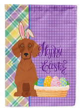 Load image into Gallery viewer, Red Dachshund Easter Garden Flag – Decorative Outdoor Yard Flag