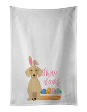 Load image into Gallery viewer, Cream Dachshund Easter White Kitchen Towel Set of 2 Dish Towels