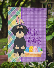 Load image into Gallery viewer, Wirehair Black and Cream Dachshund Easter Garden Flag – Decorative Outdoor Yard Flag