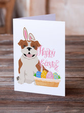Load image into Gallery viewer, Red English Bulldog Easter Greeting Cards -  Blank Note Cards – 8-Pack of Artist-Designed Cards with Envelopes