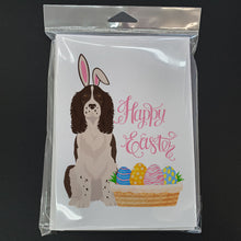 Load image into Gallery viewer, Liver English Springer Spaniel Easter Greeting Cards -  Blank Note Cards – 8-Pack of Artist-Designed Cards with Envelopes