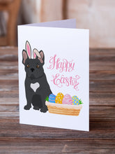 Load image into Gallery viewer, Black French Bulldog Easter Greeting Cards -  Blank Note Cards – 8-Pack of Artist-Designed Cards with Envelopes