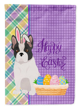 Load image into Gallery viewer, Black and White French Bulldog Easter Garden Flag – Decorative Outdoor Yard Flag