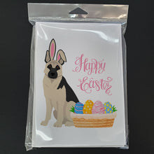 Load image into Gallery viewer, Black and Silver German Shepherd Easter Greeting Cards -  Blank Note Cards – 8-Pack of Artist-Designed Cards with Envelopes
