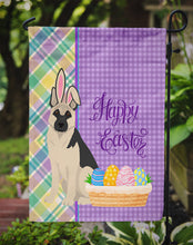 Load image into Gallery viewer, Black and Silver German Shepherd Easter Garden Flag – Decorative Outdoor Yard Flag