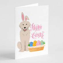 Load image into Gallery viewer, Cream Golden Retriever Easter Greeting Cards -  Blank Note Cards – 8-Pack of Artist-Designed Cards with Envelopes
