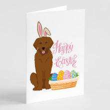 Load image into Gallery viewer, Mahogany Golden Retriever Easter Greeting Cards -  Blank Note Cards – 8-Pack of Artist-Designed Cards with Envelopes