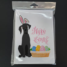 Load image into Gallery viewer, Black Great Dane Easter Greeting Cards -  Blank Note Cards – 8-Pack of Artist-Designed Cards with Envelopes