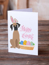 Load image into Gallery viewer, Fawn Great Dane Easter Greeting Cards -  Blank Note Cards – 8-Pack of Artist-Designed Cards with Envelopes