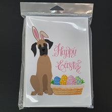 Load image into Gallery viewer, Fawn Great Dane Easter Greeting Cards -  Blank Note Cards – 8-Pack of Artist-Designed Cards with Envelopes