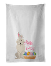 Load image into Gallery viewer, Great Pyrenees Easter White Kitchen Towel Set of 2 Dish Towels