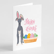 Load image into Gallery viewer, Gray Italian Greyhound Easter Greeting Cards -  Blank Note Cards – 8-Pack of Artist-Designed Cards with Envelopes