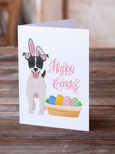 Load image into Gallery viewer, Black White Smooth Jack Russell Terrier Easter Greeting Cards -  Blank Note Cards – 8-Pack of Artist-Designed Cards with Envelopes