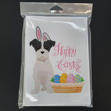 Load image into Gallery viewer, Black White Wirehair Jack Russell Terrier Easter Greeting Cards -  Blank Note Cards – 8-Pack of Artist-Designed Cards with Envelopes