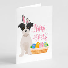Load image into Gallery viewer, Black White Wirehair Jack Russell Terrier Easter Greeting Cards -  Blank Note Cards – 8-Pack of Artist-Designed Cards with Envelopes