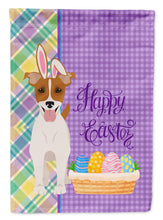 Load image into Gallery viewer, Brown White Smooth Jack Russell Terrier Easter Garden Flag – Decorative Outdoor Yard Flag